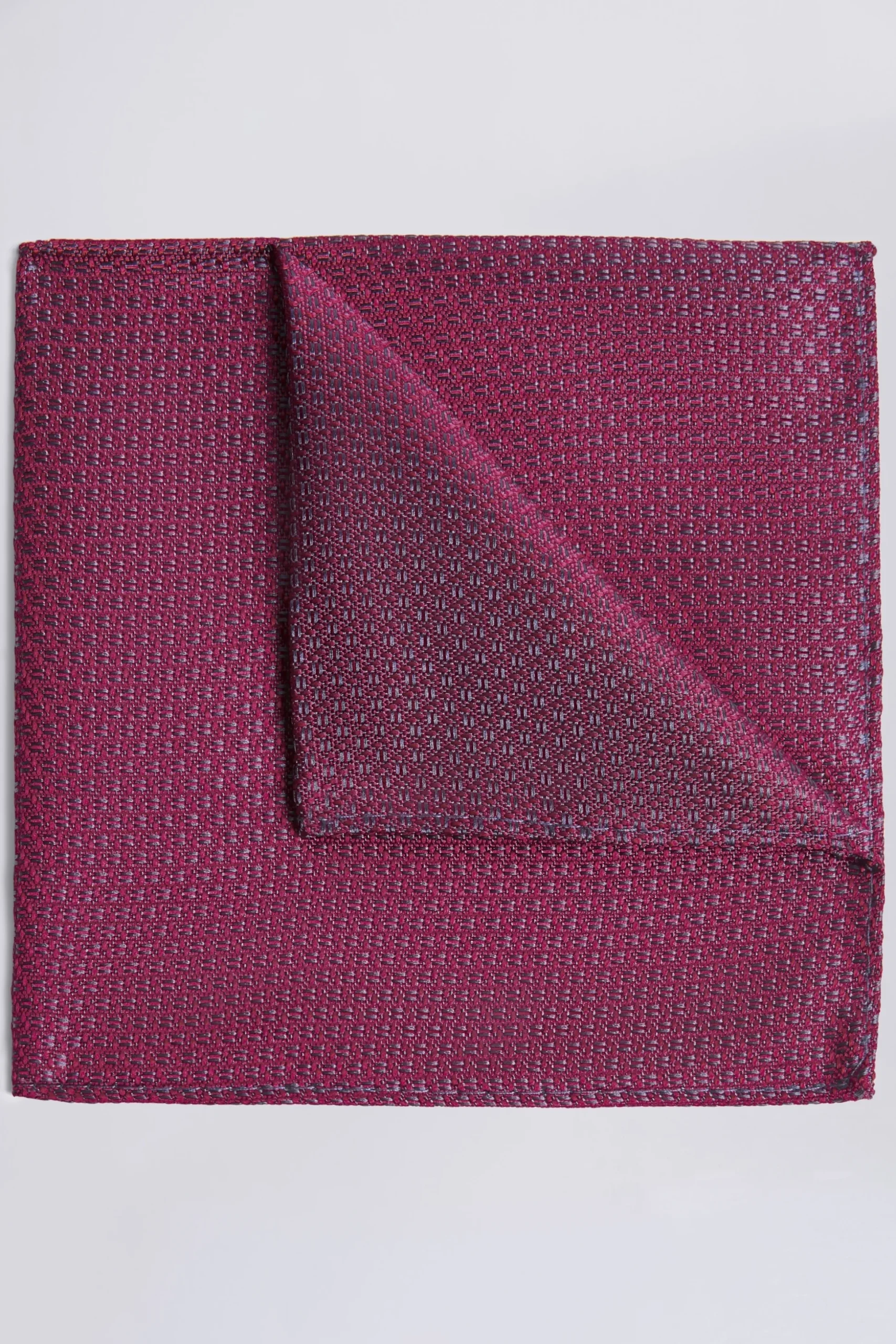 Berry Textured Pocket Square