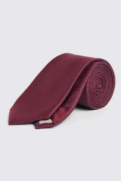 Berry Textured Tie
