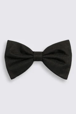 Black Bottinelli Silk Grosgrain Bow Tie