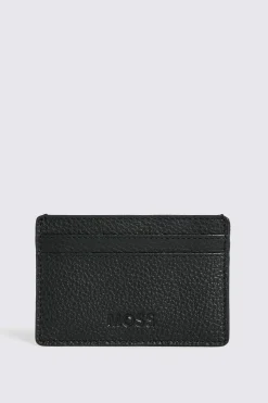 Black Grained Leather Cardholder