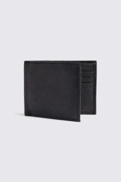 Black Grained Leather Wallet