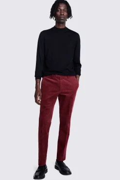 Black Merino Mock-Neck Jumper