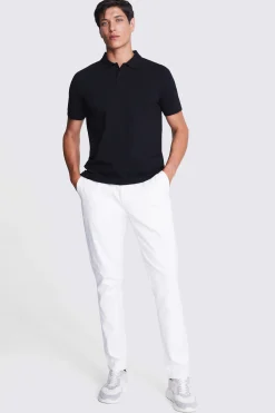 Black Pique Polo Shirt