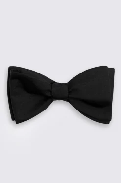 Black Silk Self-Tie Bow Tie