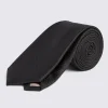 Black Textured Tie