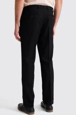 Black Wool Tailored Trousers