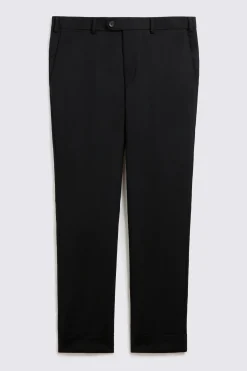 Black Wool Tailored Trousers