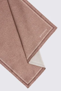 Bottinelli Dusty Rose Semi Plain Pocket Square