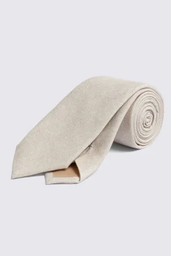 Bottinelli Neutral Silk Semi-Plain Tie