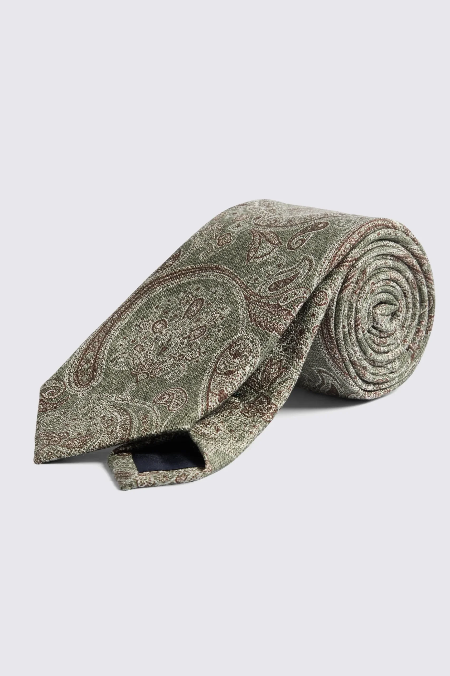 Bottinelli Sage Silk Paisley Tie