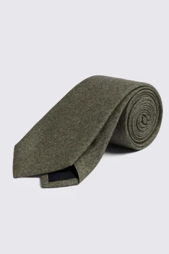 Bottinelli Sage Silk Semi-Plain Tie
