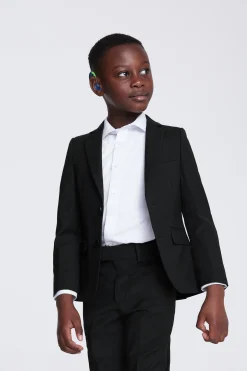Boys Black Performance Suit