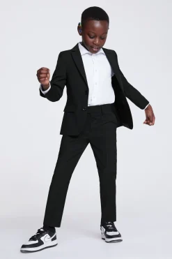 Boys Black Performance Suit