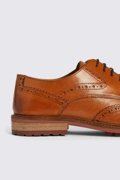 Bray Tan Lightweight Brogue Shoes