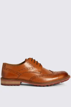 Bray Tan Lightweight Brogue Shoes