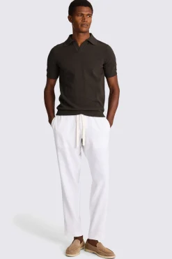 Brown Bouclé Skipper Polo