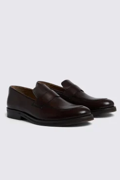 Brown Modern Leather Loafers