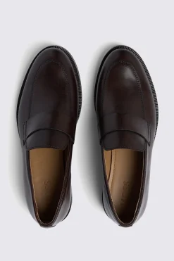 Brown Modern Leather Loafers