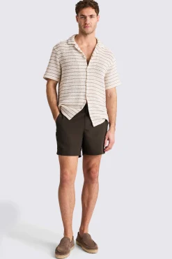 Brown Smart Swim Shorts
