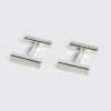 Brushed Silver Bar Cufflink