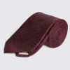 Burgundy Floral Swirl Silk Tie