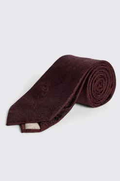 Burgundy Wedding Paisley Tie