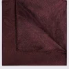 Burgundy Wedding Paisley Pocket Square