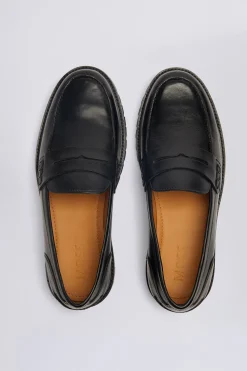 Camden Black Chunky Loafers