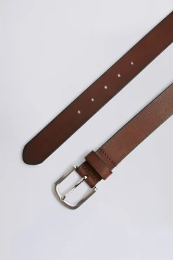 Casual Brown Leather Belt