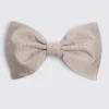 Champagne Bottinelli Silk Grosgrain Bow Tie