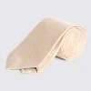 Champagne Floral Swirl Silk Tie