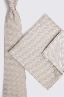 Champagne Silk Semi Plain Tie