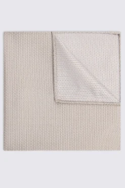 Champagne Silk Semi-Plain Pocket Square