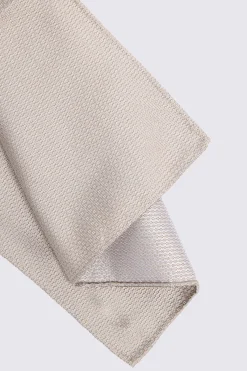 Champagne Silk Semi-Plain Pocket Square