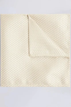 Champagne Textured Pocket Square