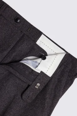 Charcoal Flannel Trousers