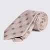 Cream Medallion Tie