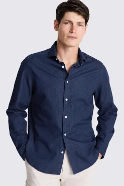 Dark Blue Denim Shirt