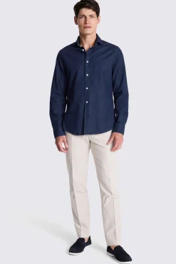 Dark Blue Denim Shirt