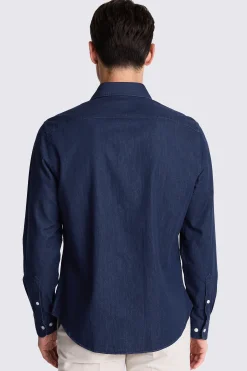 Dark Blue Denim Shirt