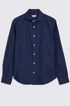 Dark Blue Denim Shirt