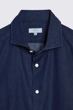 Dark Blue Denim Shirt