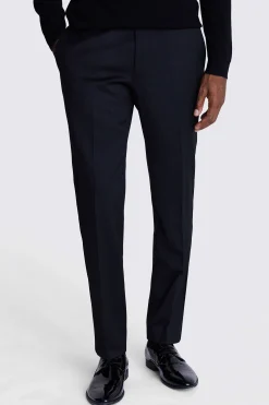 DKNY Slim Fit Black Dress Trousers