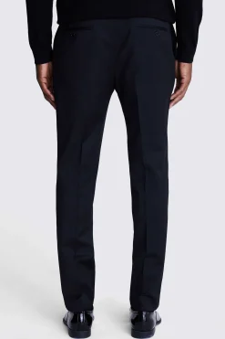 DKNY Slim Fit Black Dress Trousers