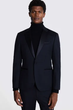 DKNY Slim Fit Black Notch Lapel Tuxedo Jacket