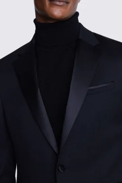 DKNY Slim Fit Black Notch Lapel Tuxedo Jacket