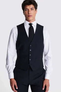 DKNY Slim Fit Black Waistcoat