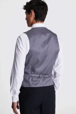 DKNY Slim Fit Black Waistcoat