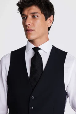 DKNY Slim Fit Black Waistcoat