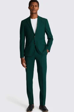 DKNY Slim Fit Dark Green Suit